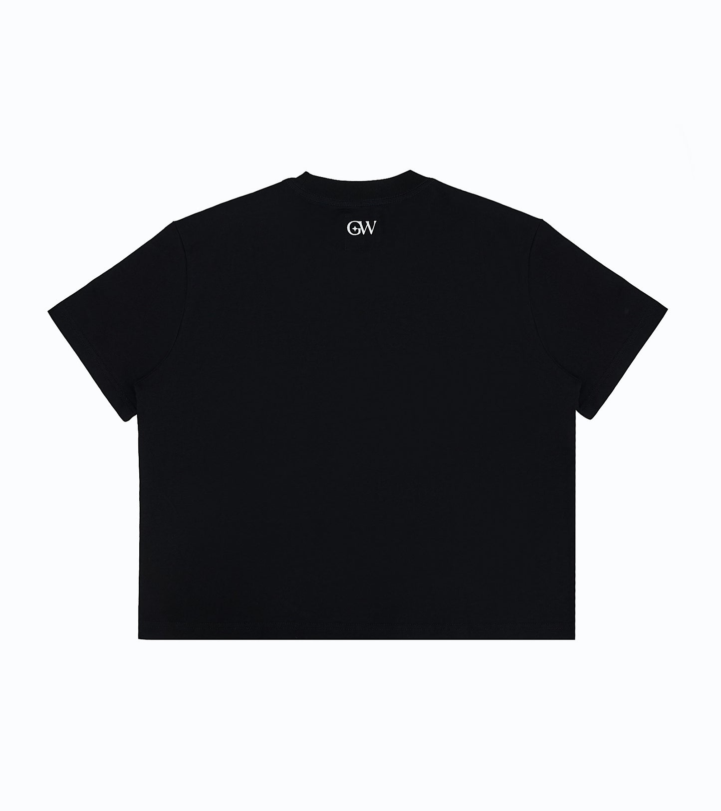Glitter Boxy Tee Black