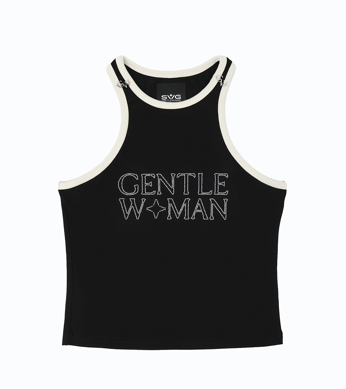 Metal Logo Tank top Black