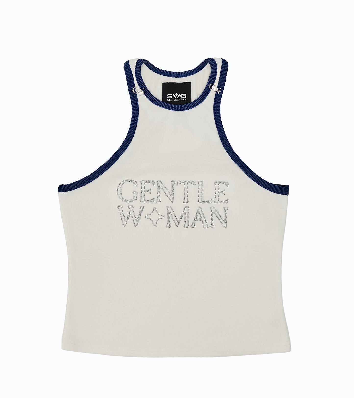 Metal Logo Tank top White