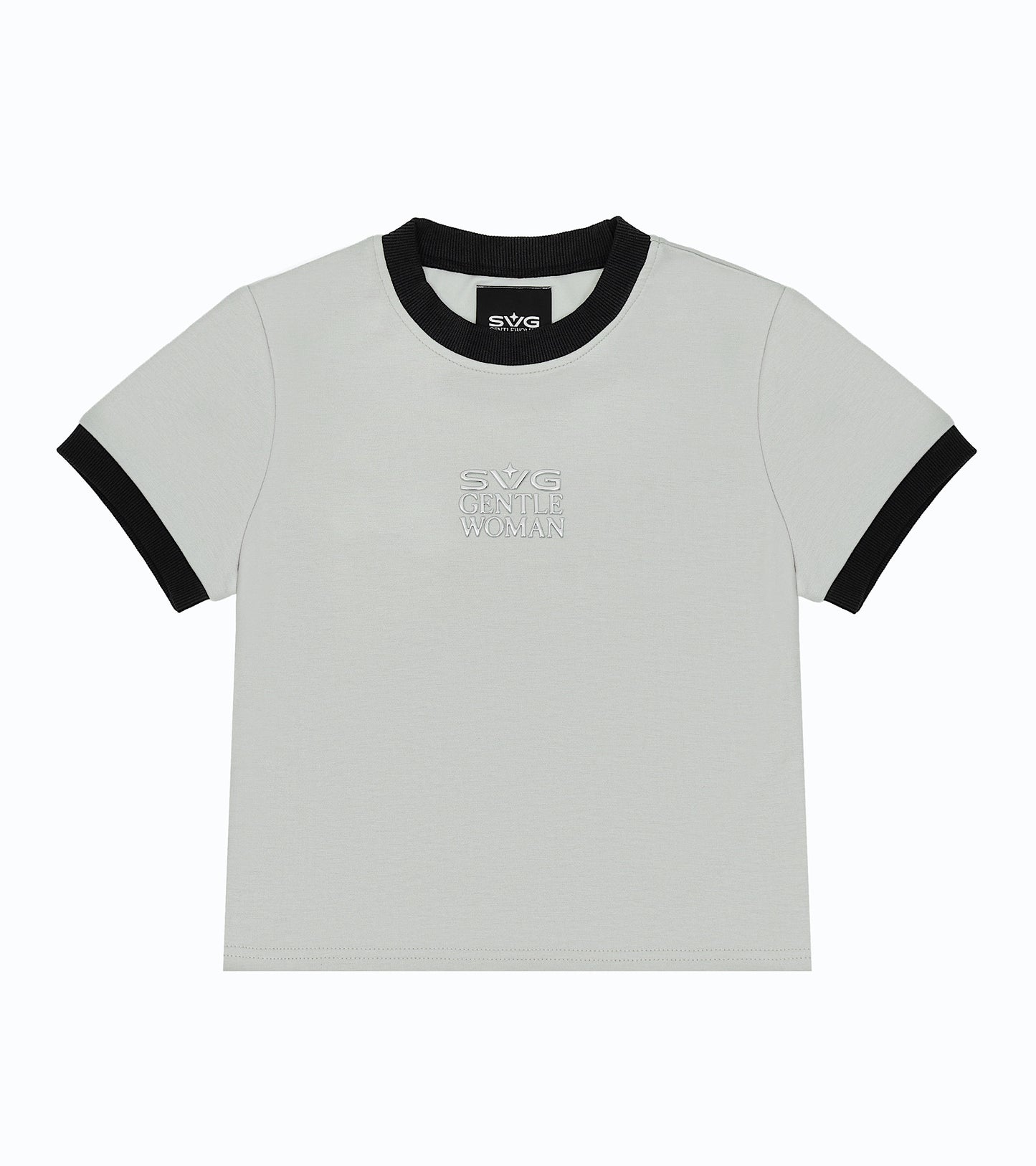 Ringer Baby Tee Grey