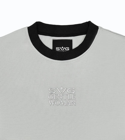 Ringer Baby Tee Grey