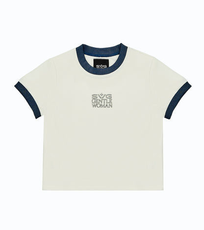 Ringer Baby Tee White
