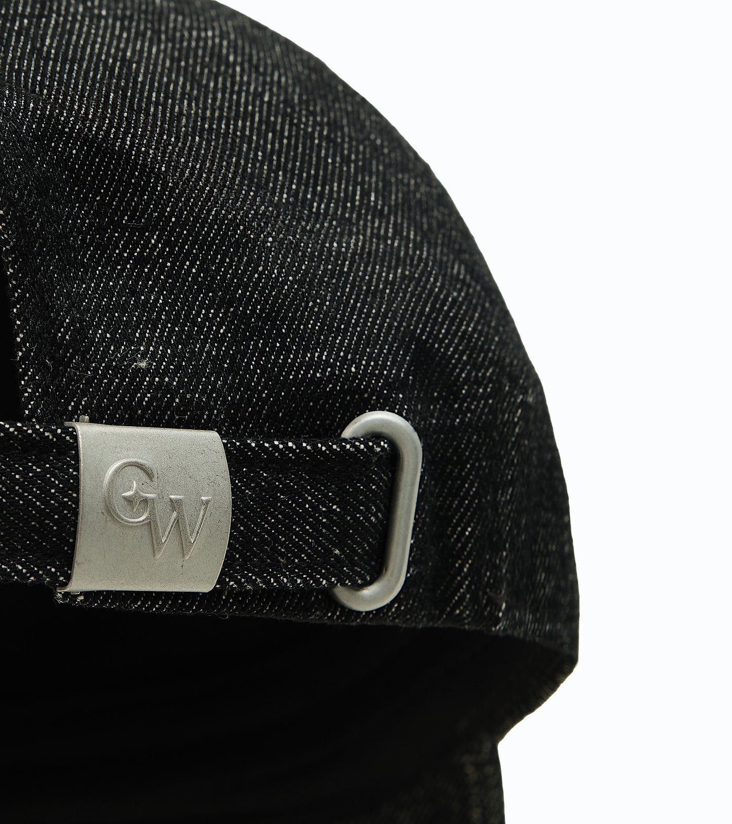 Denim Curve Cap Black