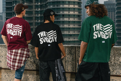 The SVG City Waving Flag Tee Black