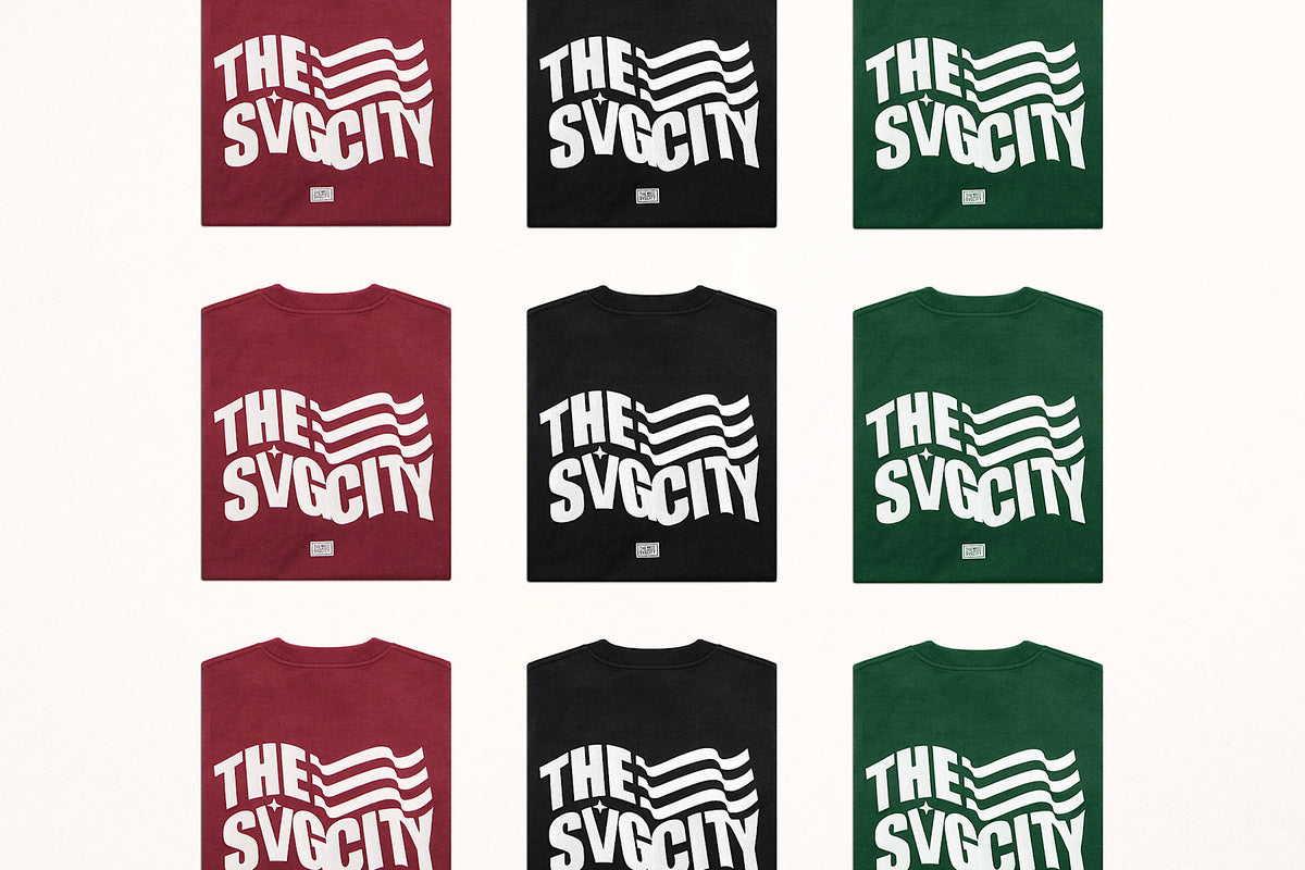 The SVG City Waving Flag Tee Magenta