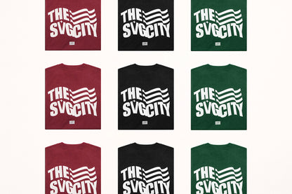 The SVG City Waving Flag Tee Magenta