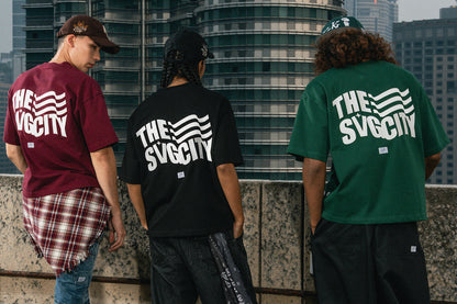 The SVG City Waving Flag Tee Magenta
