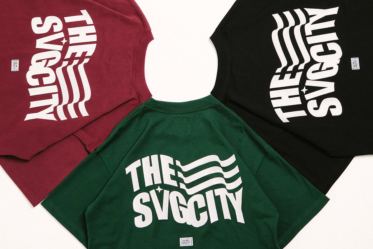The SVG City Waving Flag Tee Green