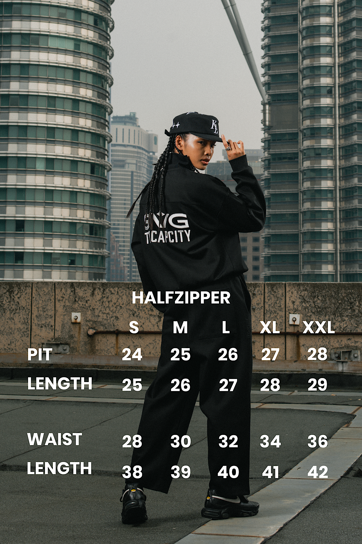 SVG TCC ‘The Emblem’ Half-Zip Tracksuit Set White