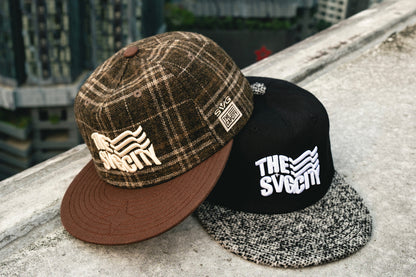 The SVG City Waving Flag Relaxed-Fit Strapback Brown