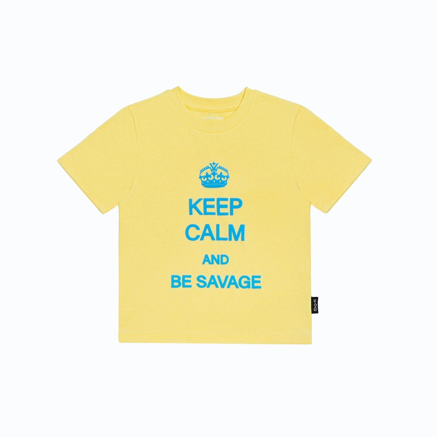 Keep Calm and Be Savage Baby Tee Yellow