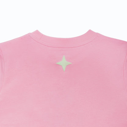 Keep Calm and Be Savage Baby Tee Pink