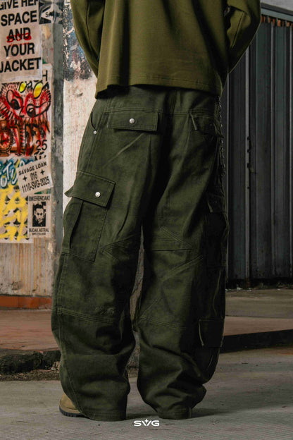 Astral Cargo Pants Dark Green