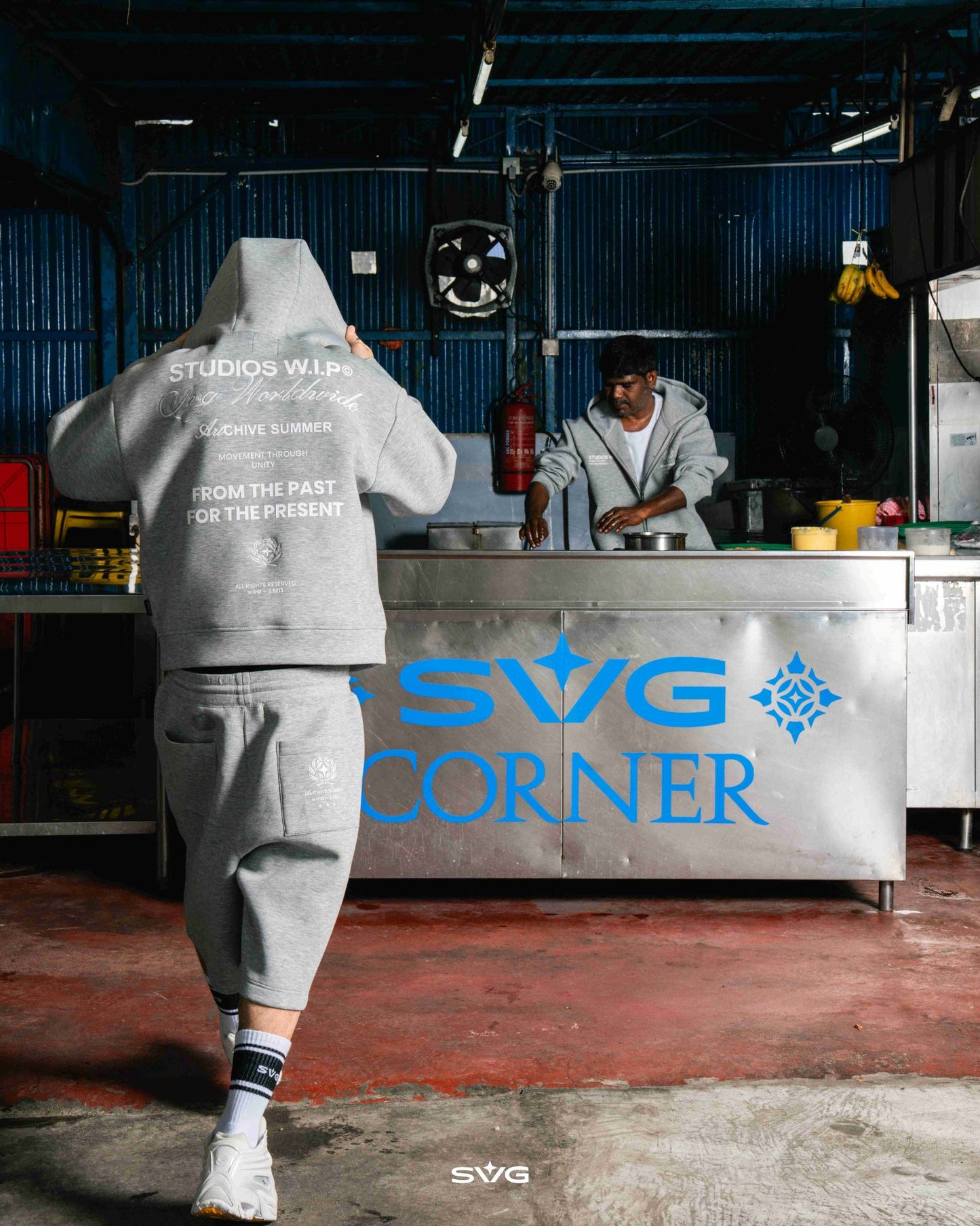 SS26 WIP Zipper Hoodie Grey