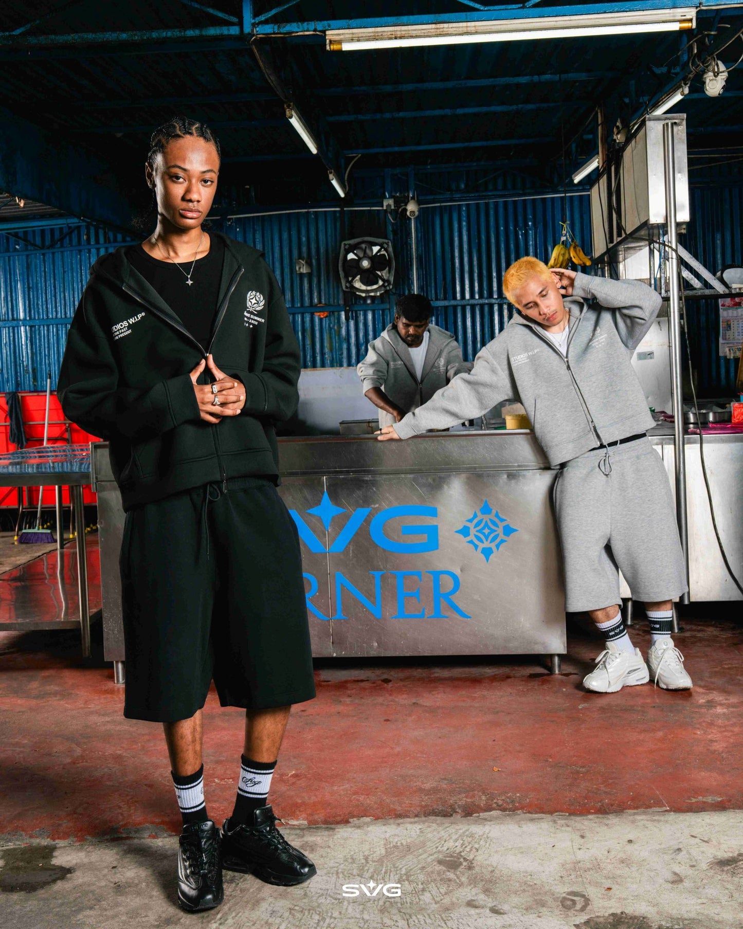 SS26 WIP Zipper Hoodie Black