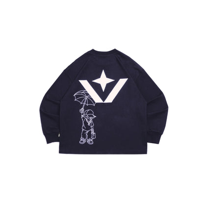 KL Legacy Victory Long Sleeve Tee Navy Blue