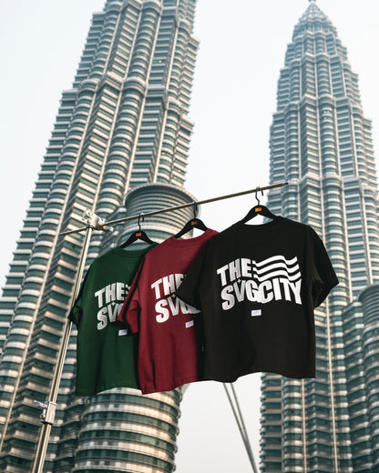 The SVG City Waving Flag Tee Black
