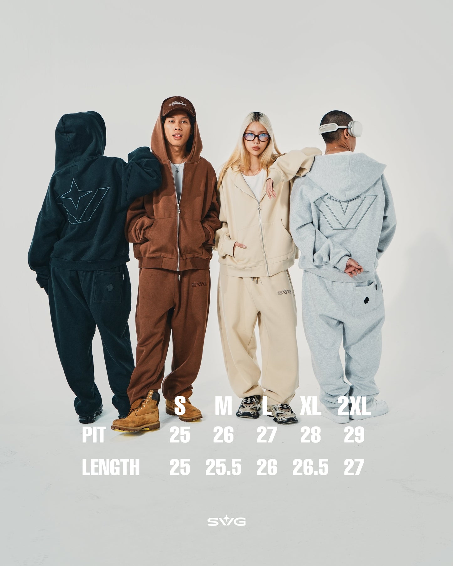 Zipped Black Suit Set