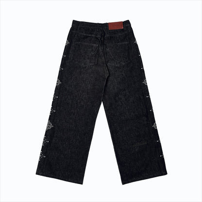 SS26 Stud Jeans Black