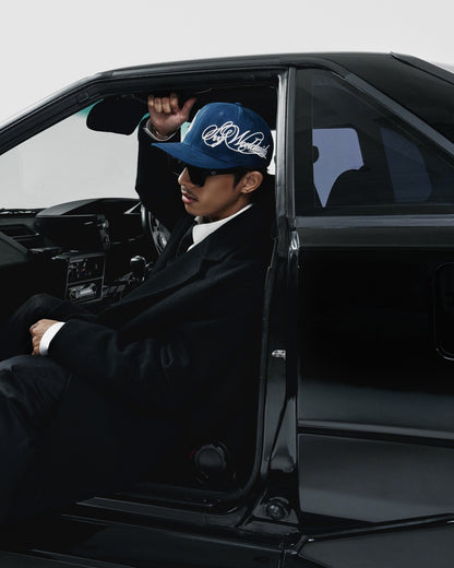 Cursive Snapback Blue