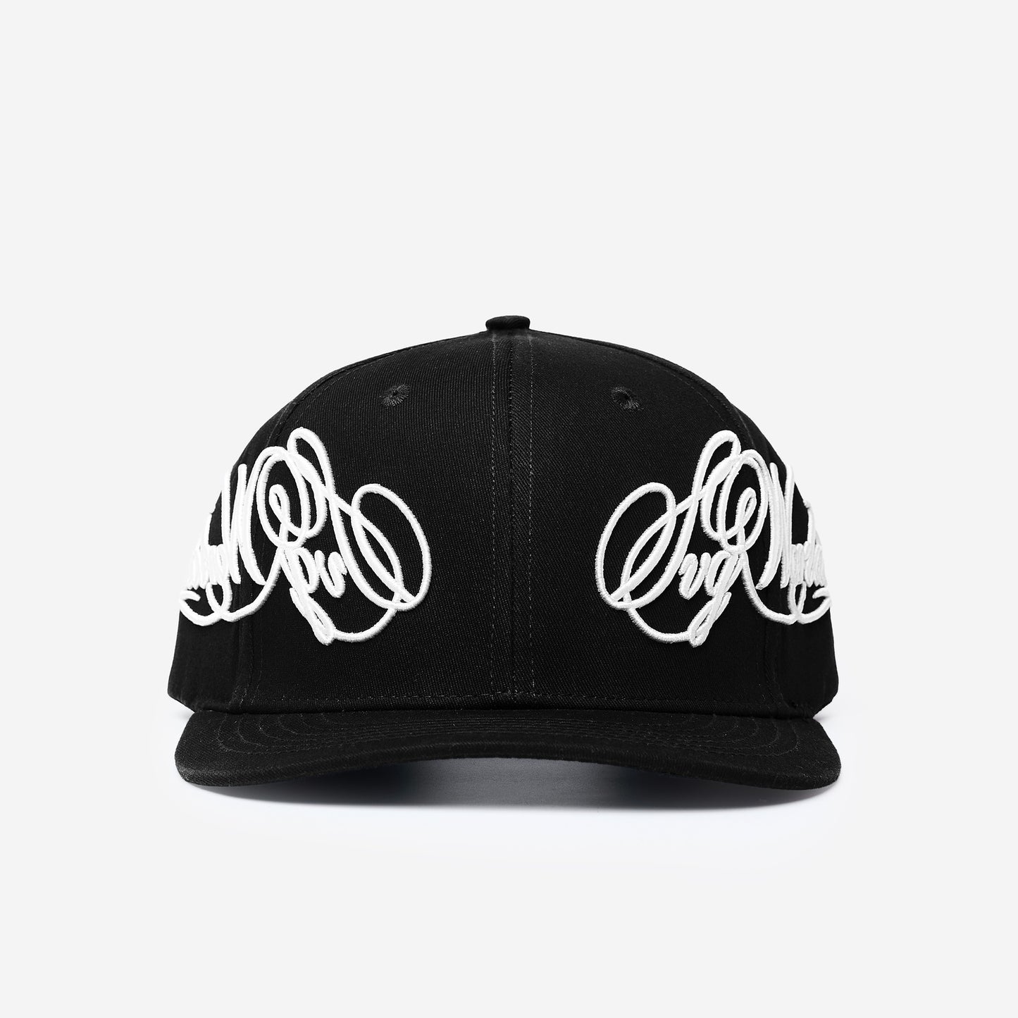Cursive Snapback Black