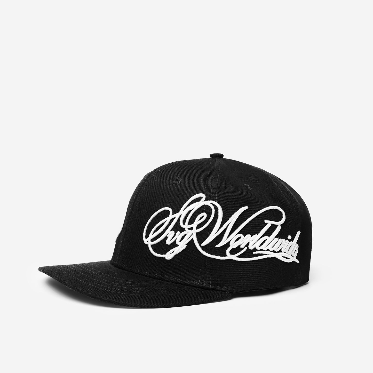 Cursive Snapback Black