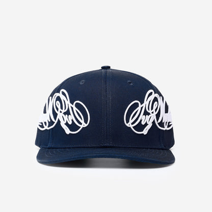 Cursive Snapback Blue