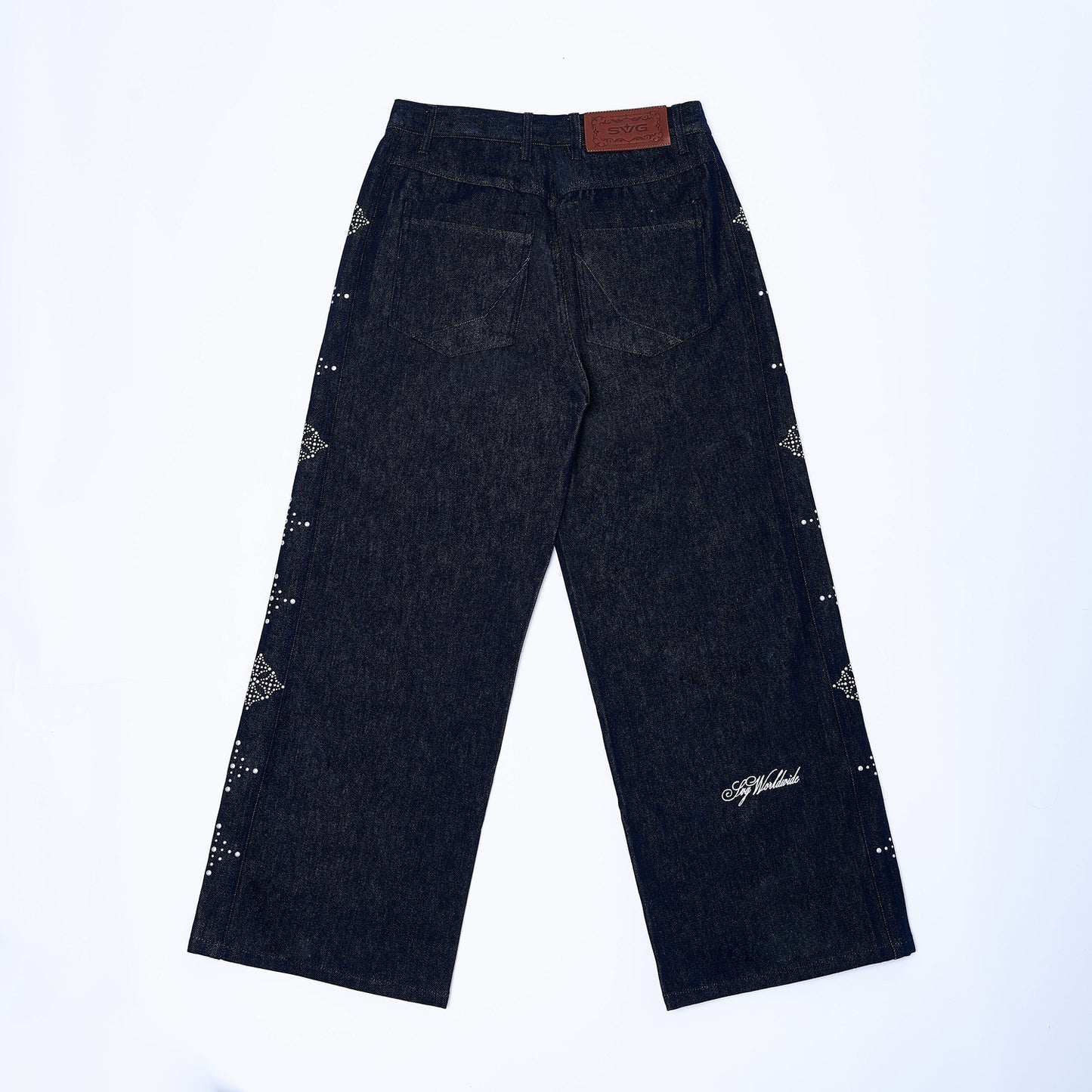 SS26 Stud Jeans Blue