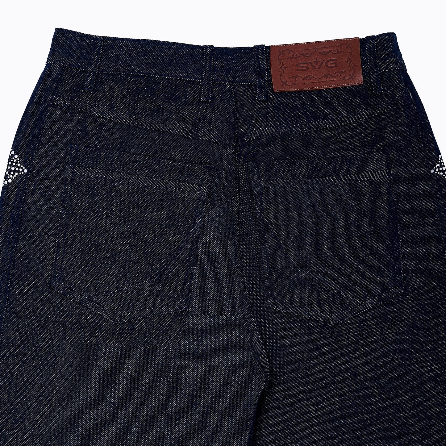 SS26 Stud Jeans Blue