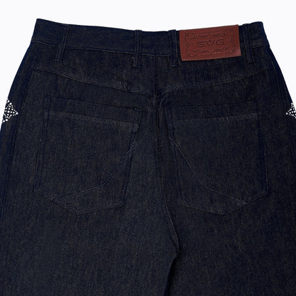 SS26 Stud Jeans Blue