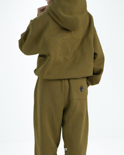SWEATSUIT OLIVE GREEN SET