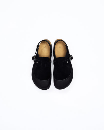 Suede Leather Clog Sandal