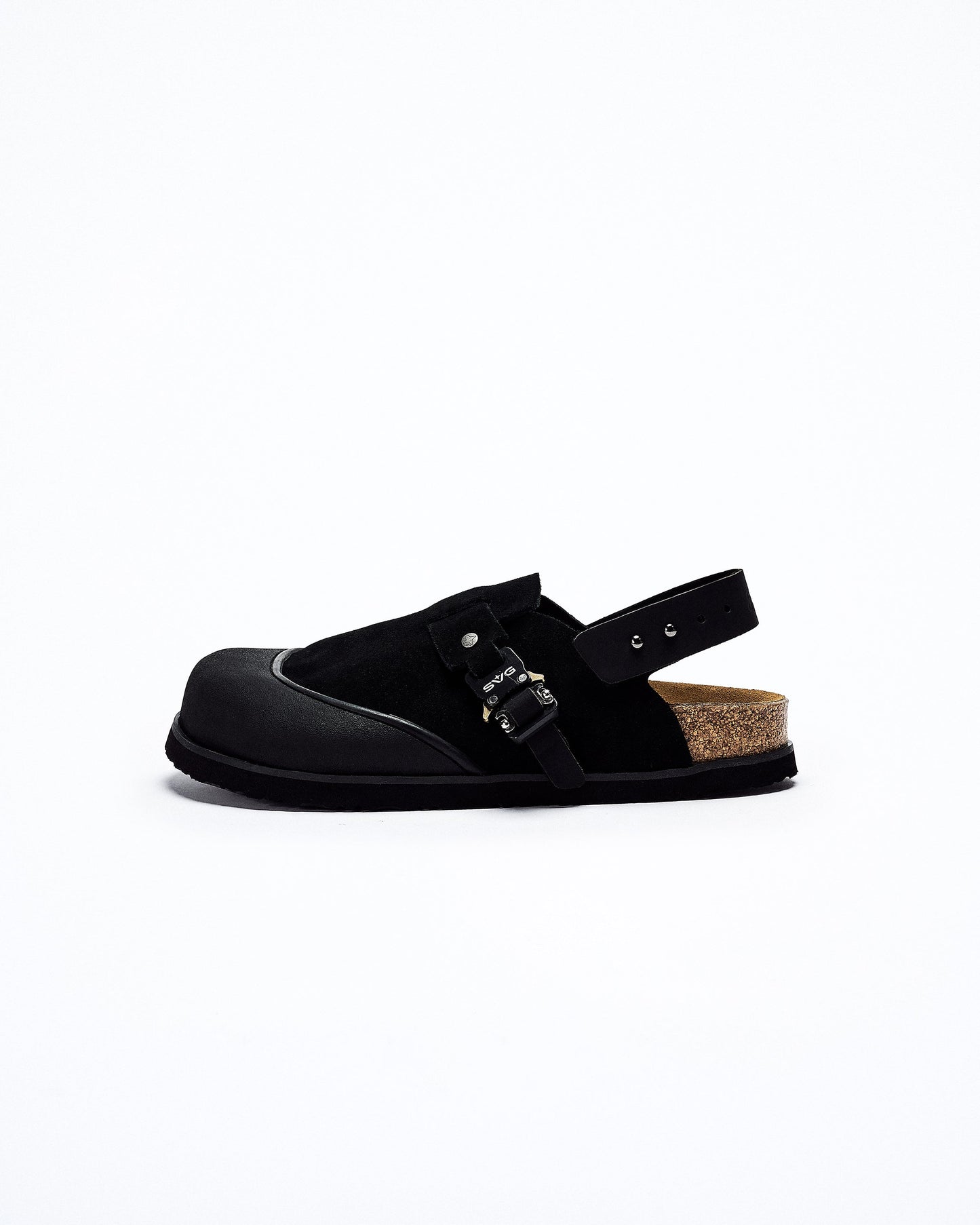 Suede Leather Clog Sandal