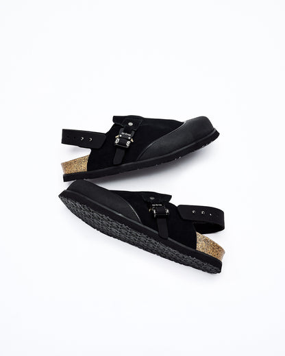 Suede Leather Clog Sandal