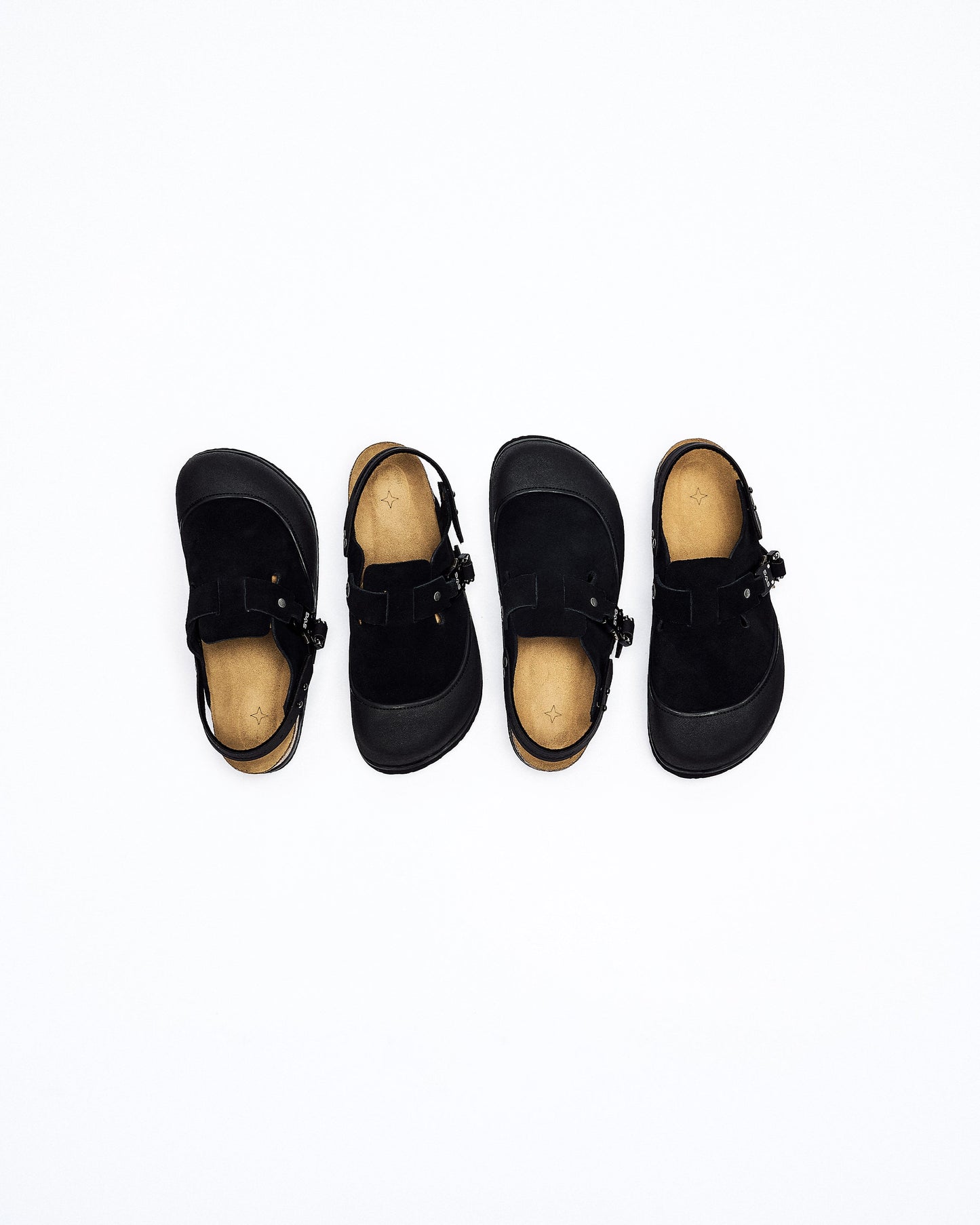Suede Leather Clog Sandal