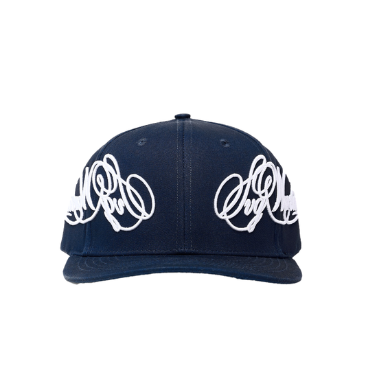 Cursive Snapback Blue