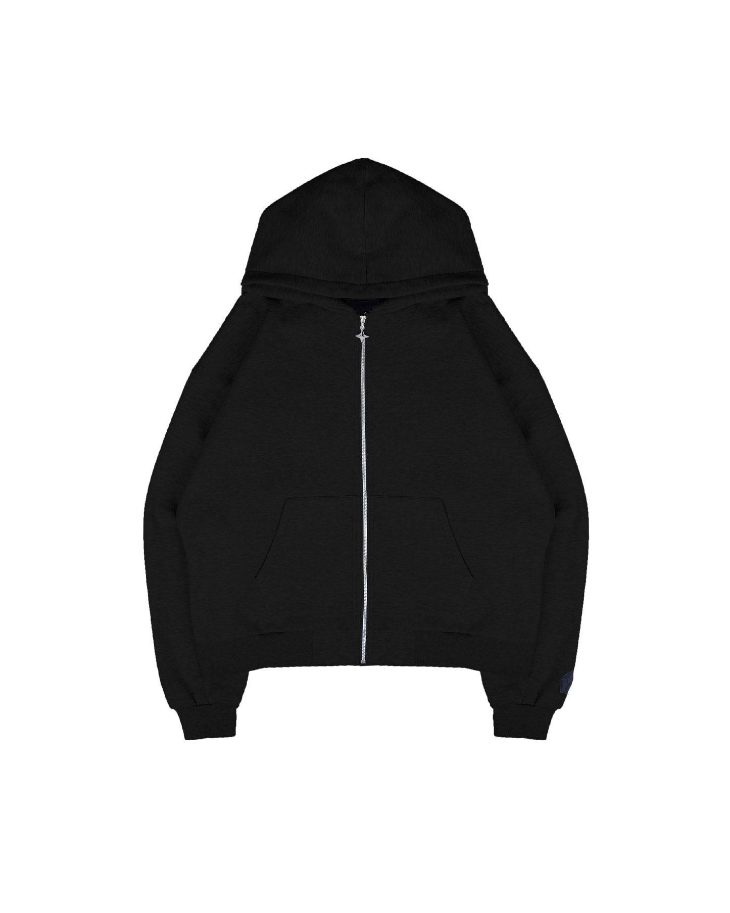 Zipped Black Suit Set