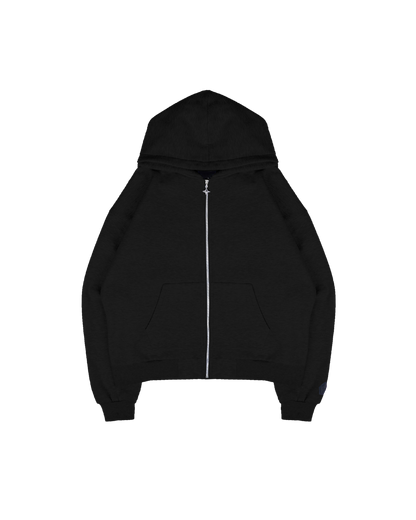 Zipped Black Suit Set