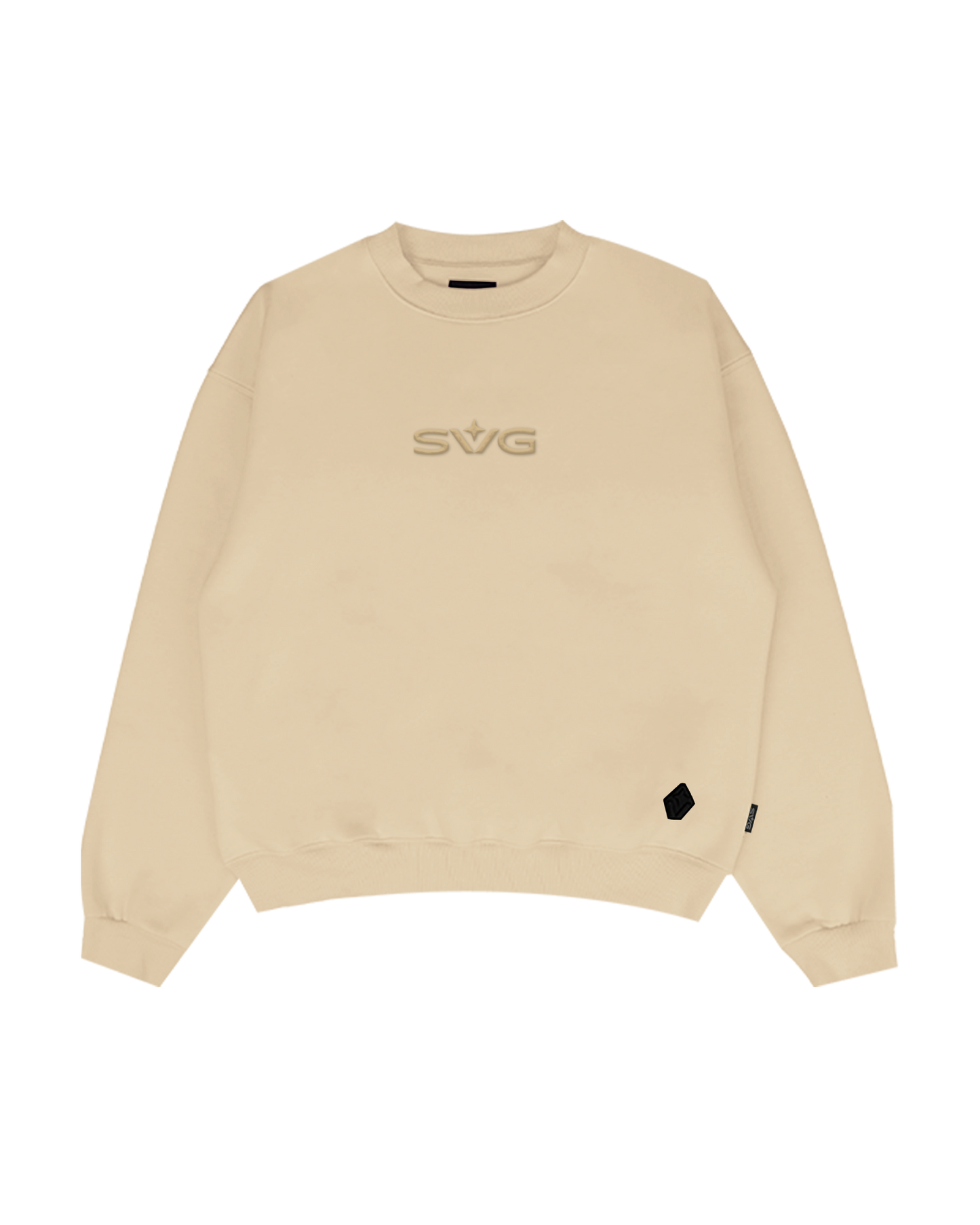Victory Embroidery Beige Crewneck
