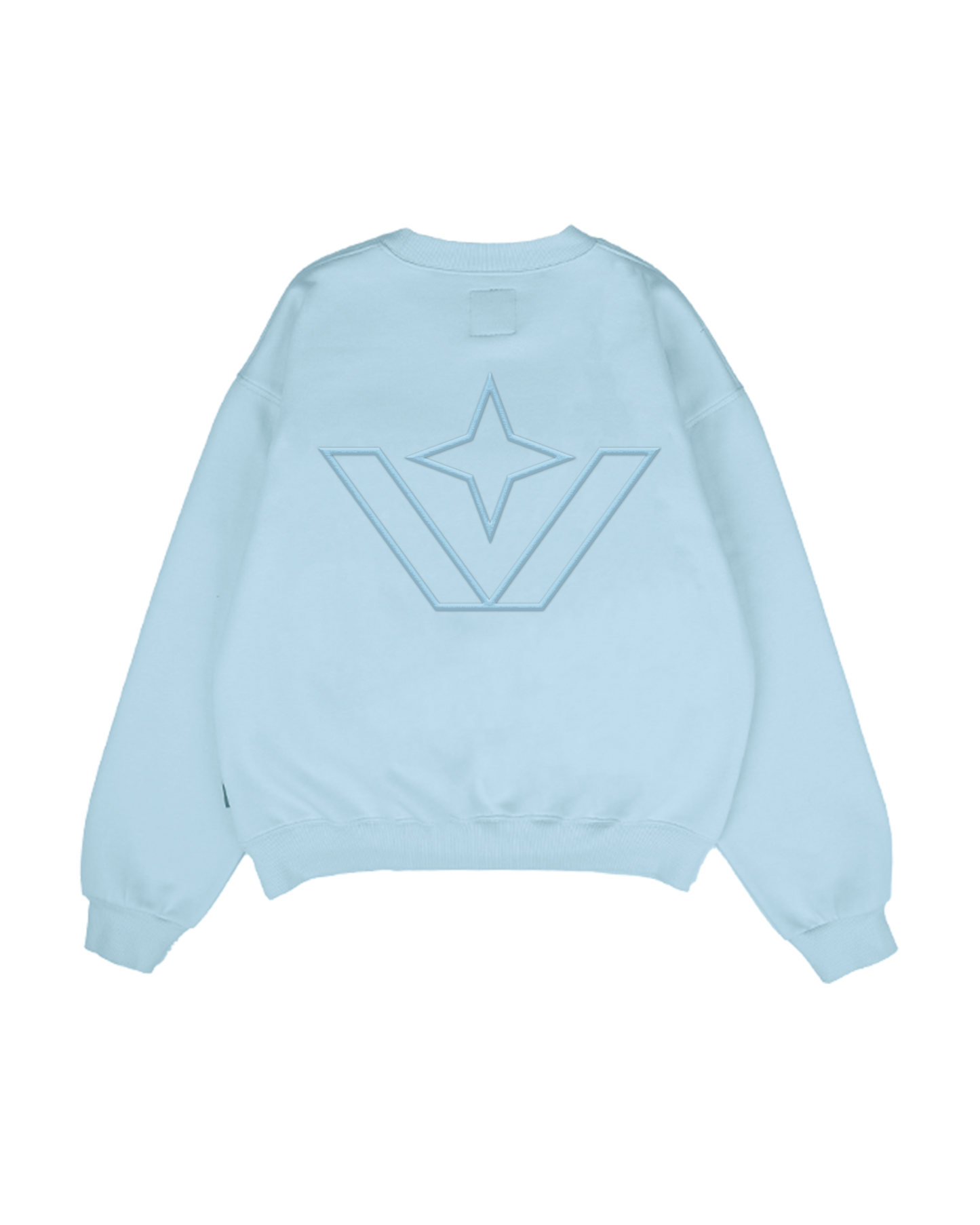 Victory Embroidery Blue Crewneck