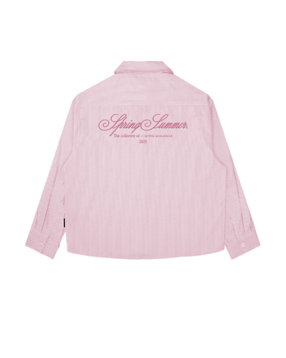 Spring Summer Pink Stripes Shirt
