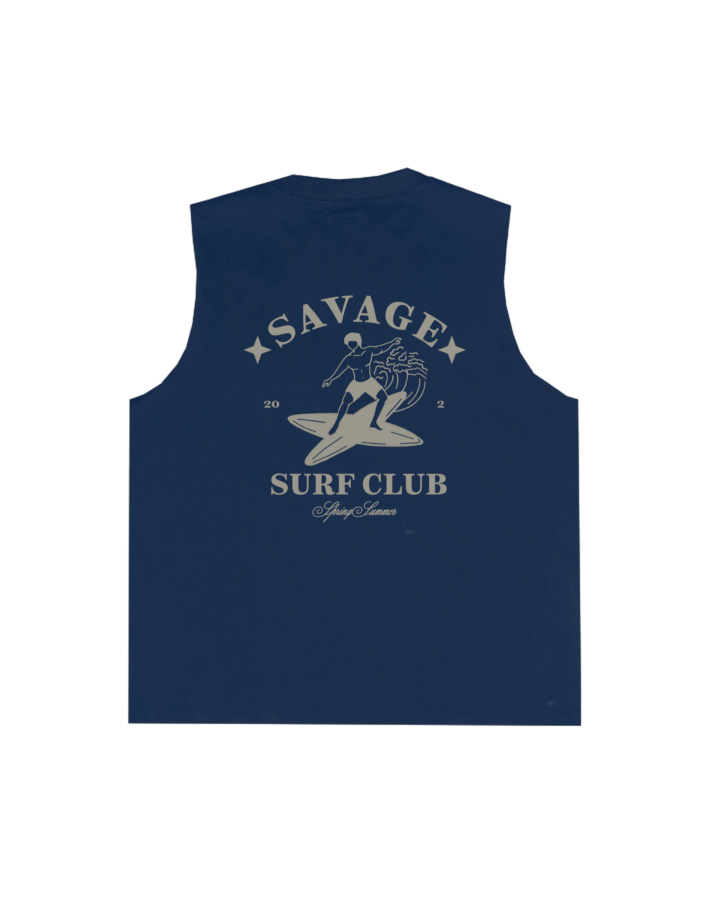 Surf Club Navy Blue Sleeveless