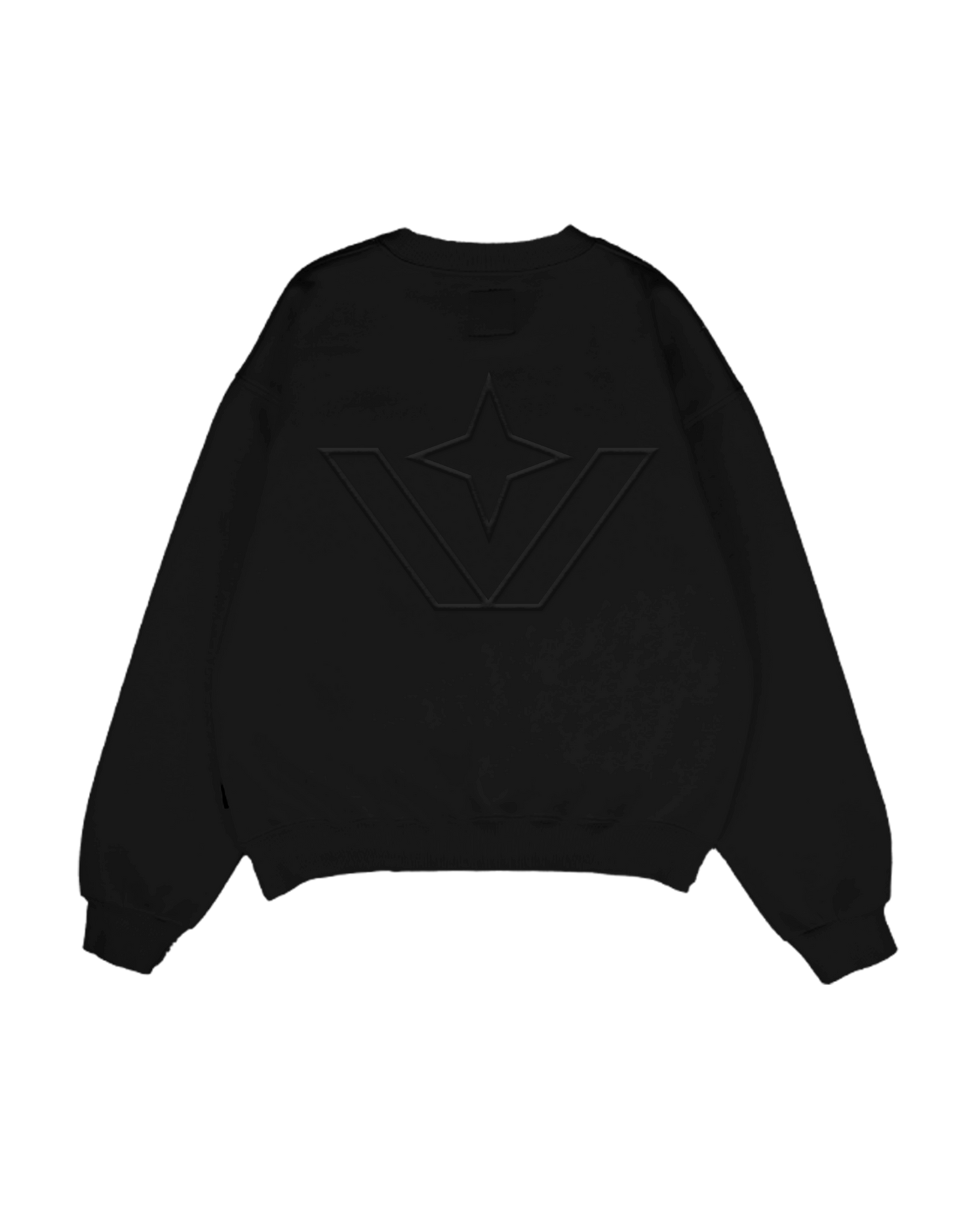 Victory Embroidery Black Crewneck