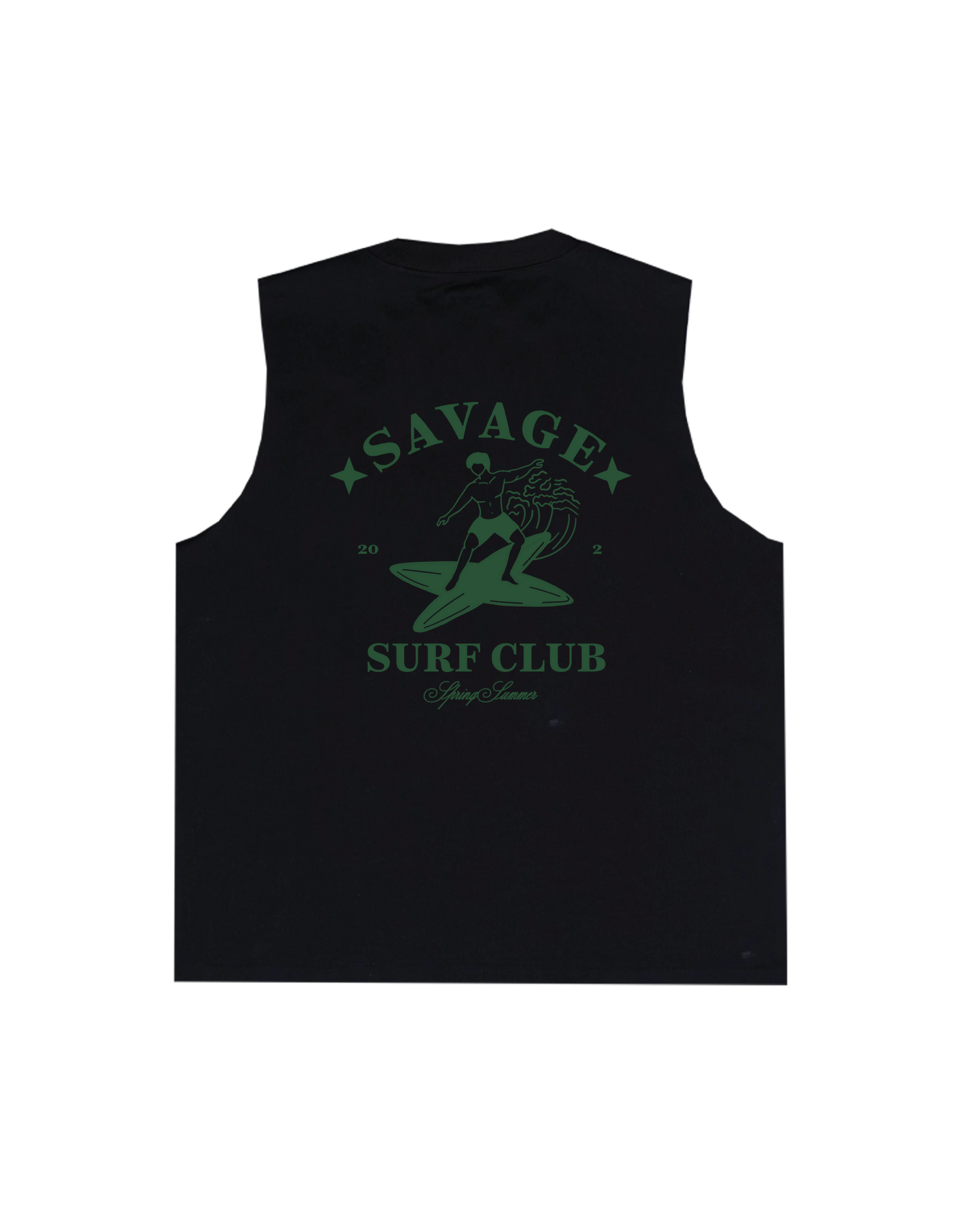 Surf Club Black Sleeveless