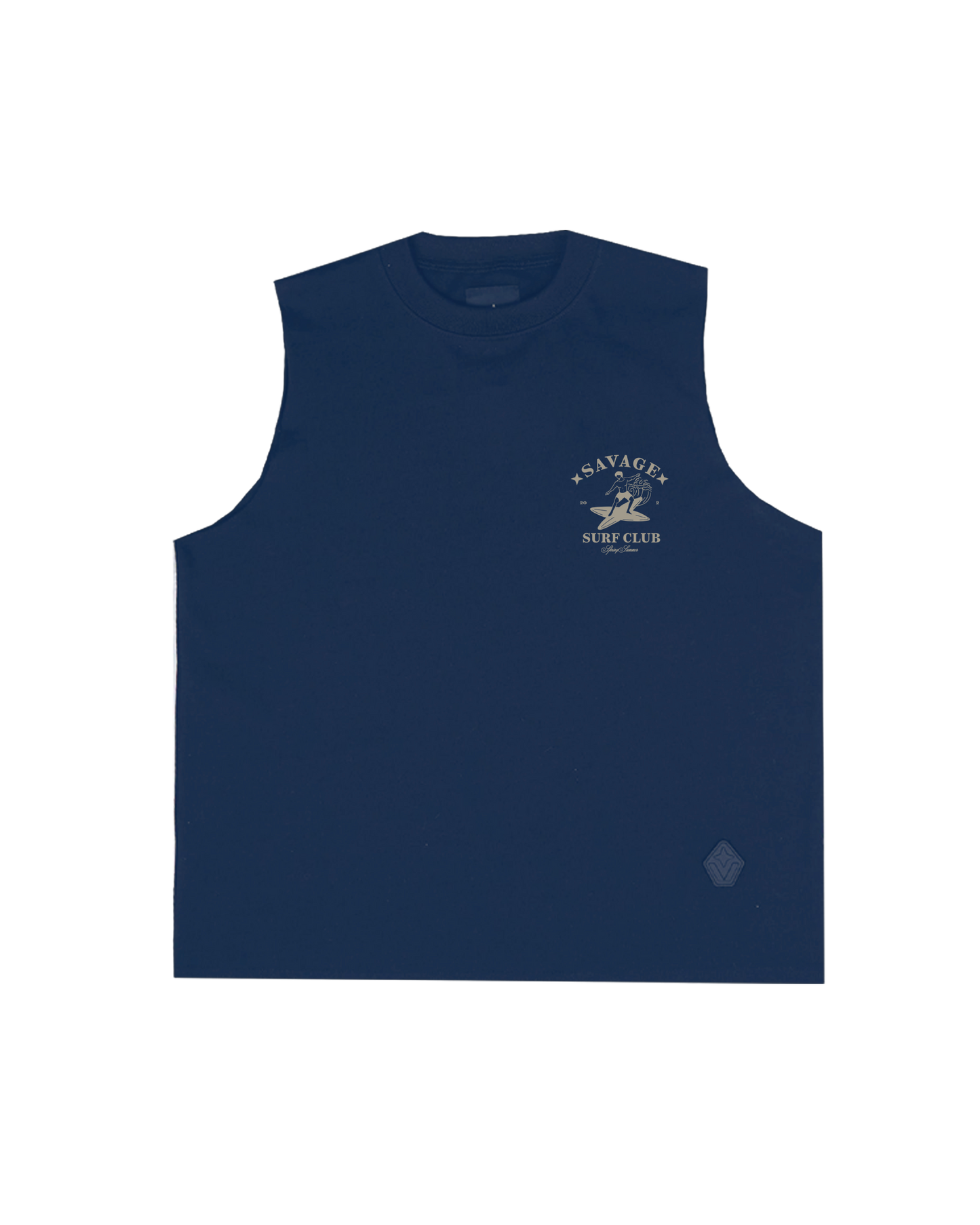 Surf Club Navy Blue Sleeveless