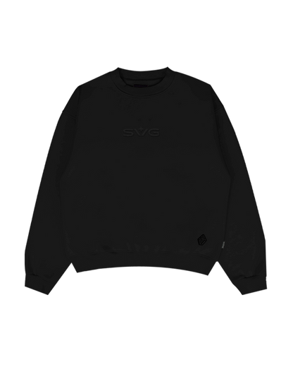 Victory Embroidery Black Crewneck