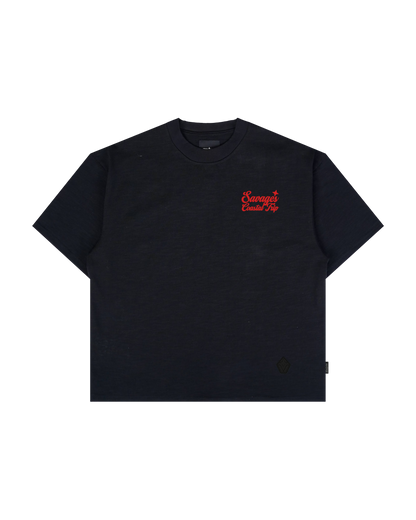 Coastal Trip Black Tee