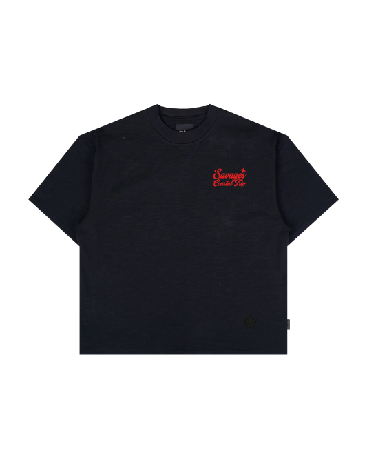 Coastal Trip Black Tee