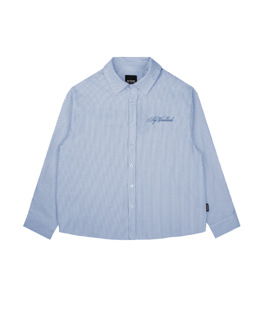 Spring Summer Blue Stripes Shirt