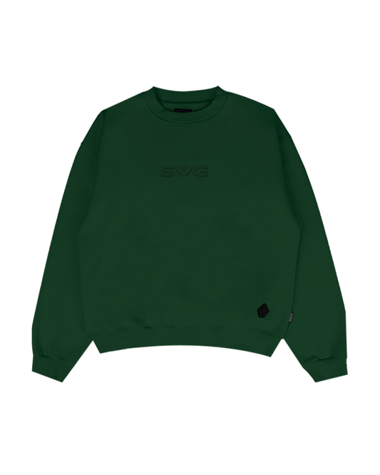 Victory Embroidery Green Crewneck